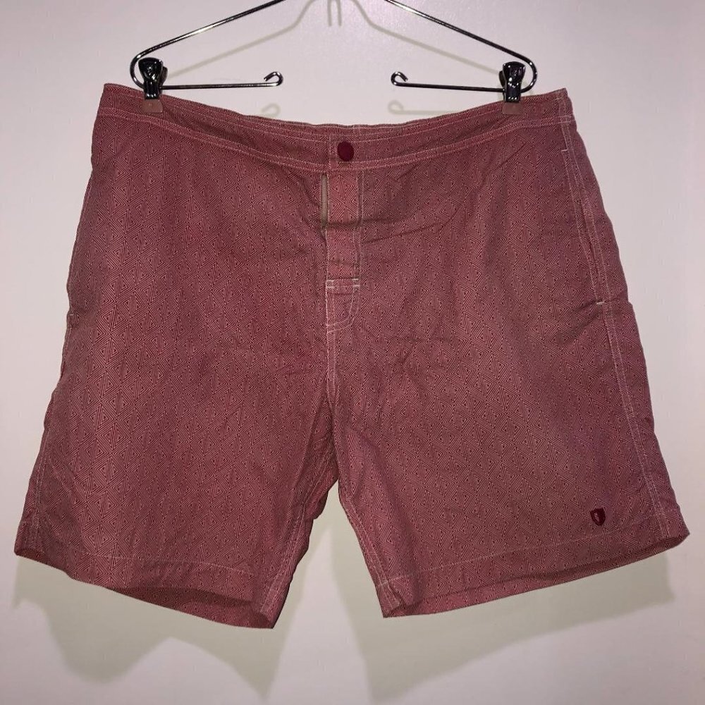 EUC Men's Black Brown swim trunk Size XL